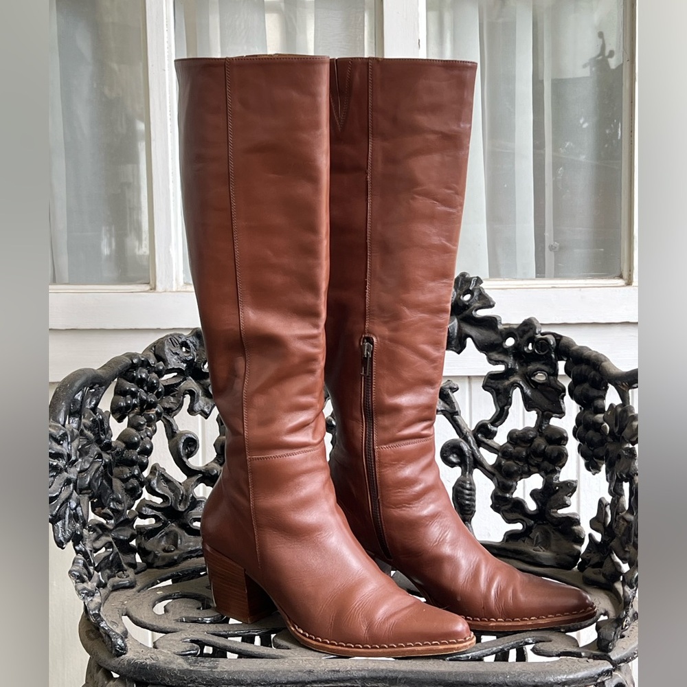 Vince Italian Leather Knee-High Boots